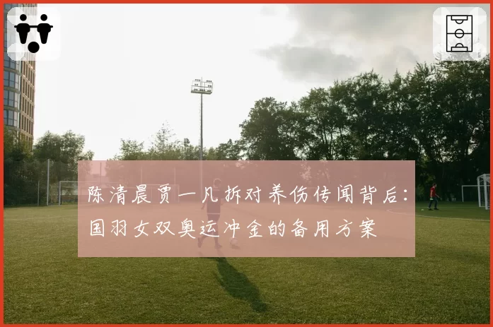 陈清晨贾一凡拆对养伤传闻背后：国羽女双奥运冲金的备用方案